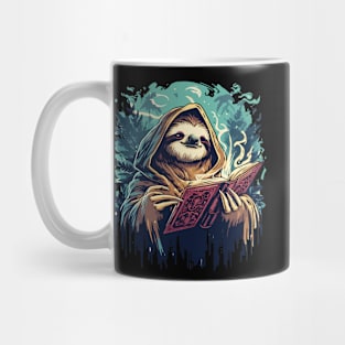 Retro Sloth Wizard Mug